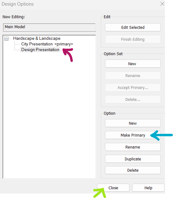 Revit: Design Options – Maria Pia Cruz